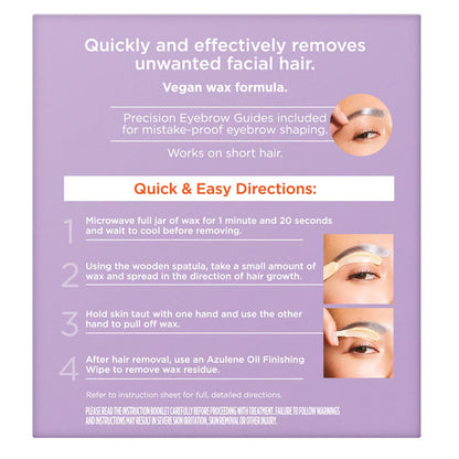 Stripless Wax for Face, Eyebrow, and Lip - US 5058